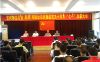 尊时凯龙集团庆祝建党九十周年“七一”表彰大会
